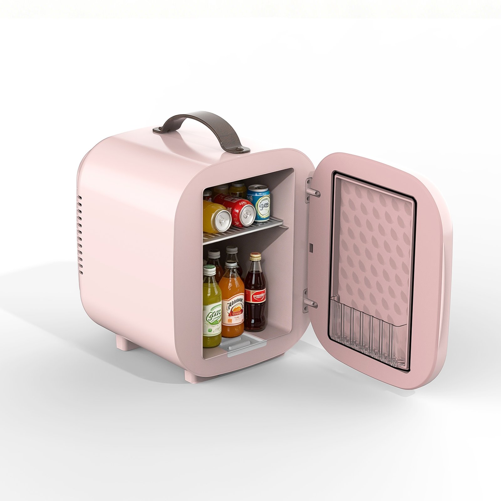 CUTIEWORLD Skincare Fridge with Dimmable LED Light Mirror, 5L Mini Fridge For Desktop, Travel or Cool & Heat, Makeup Fridge for Cosmetics, Skin Care and Food image 4