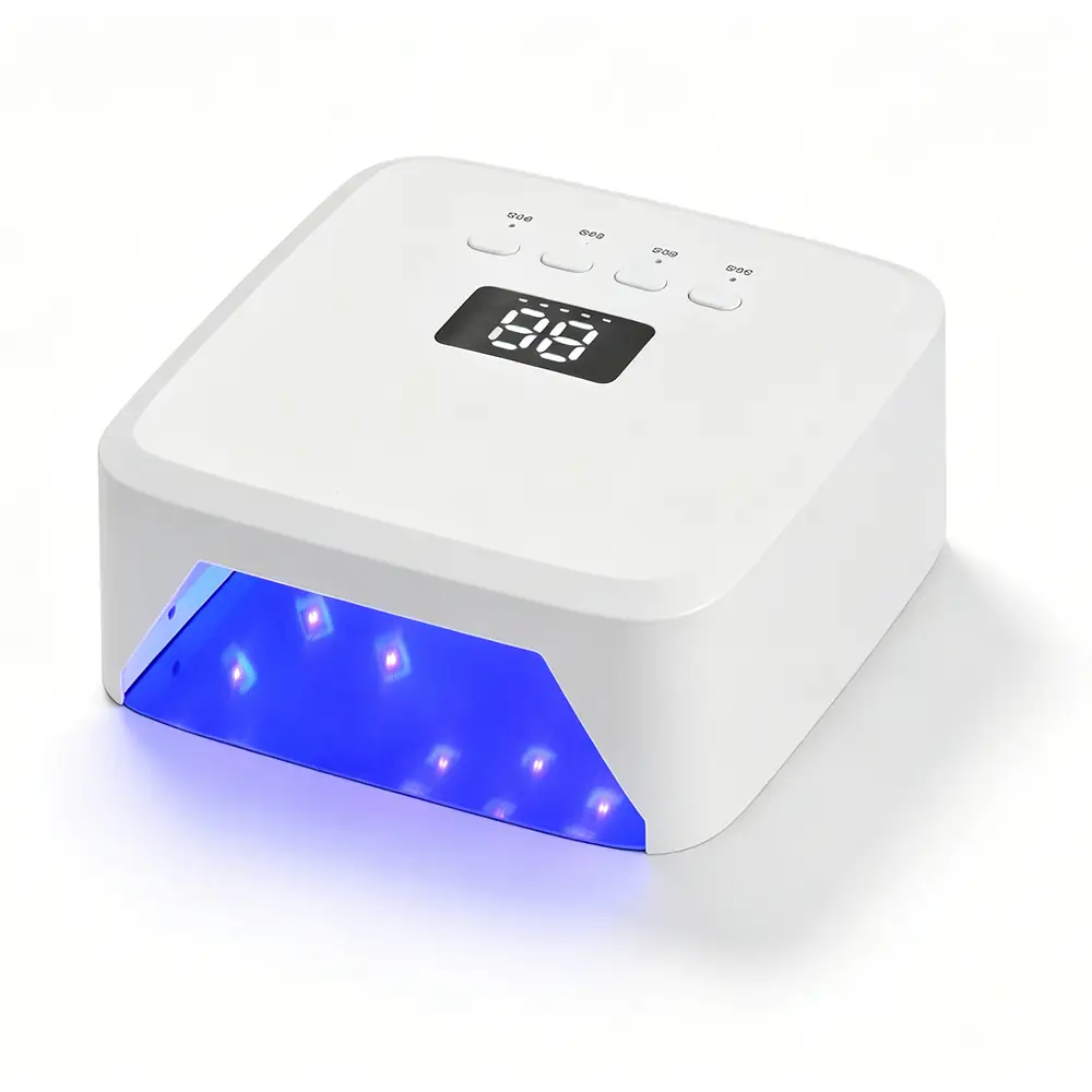 UV LED Nail Lamp,120W Rechargeable Nail Dryer Light | 4 Timers, Atmosphere Light & Mirror Base, UV Light for All Gel Nails, Ideal for Training,Nail Art Practice,Home & Salon Use image 4