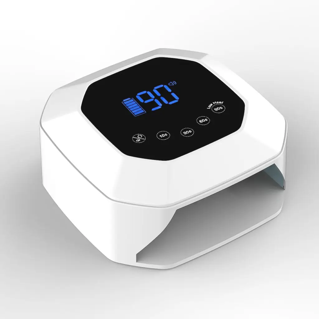 UV Nail Lamp 54W, Cordless Gel UV Led Nail Lamp for Gel Nail Polish, Rechargeable UV Nail Light Nail Dryer with 4 Timer and LCD Display, Professional Fast Curing Lamp Nail Art Tools