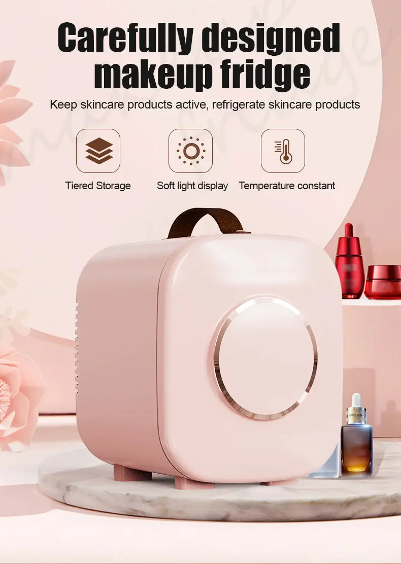 Pink UV LED nail lamp with digital timer