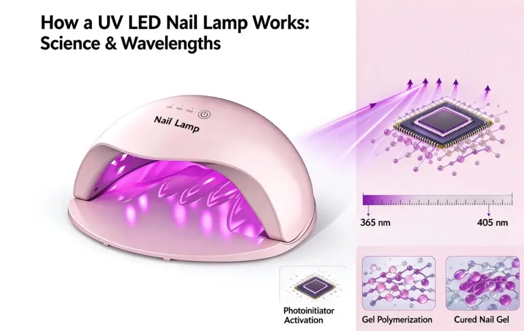 How a UV LED Nail Lamp Works? Science & Wavelengths