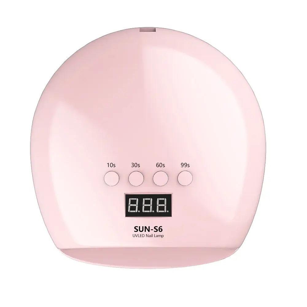 Pink UV LED nail lamp with LCD display and four timers 2